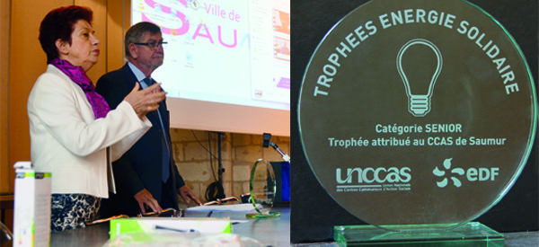 Le CCAS de Saumur lauréat du Trophée Energie Solidaire 2016
