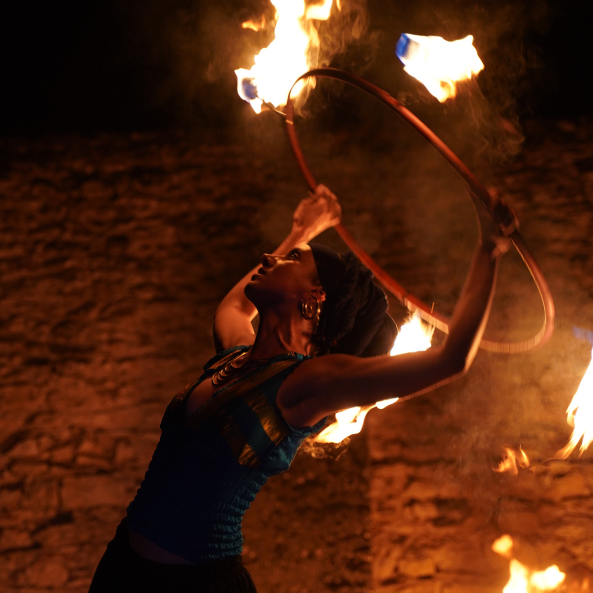 Spectacle de feu de la compagnie Valenfeu