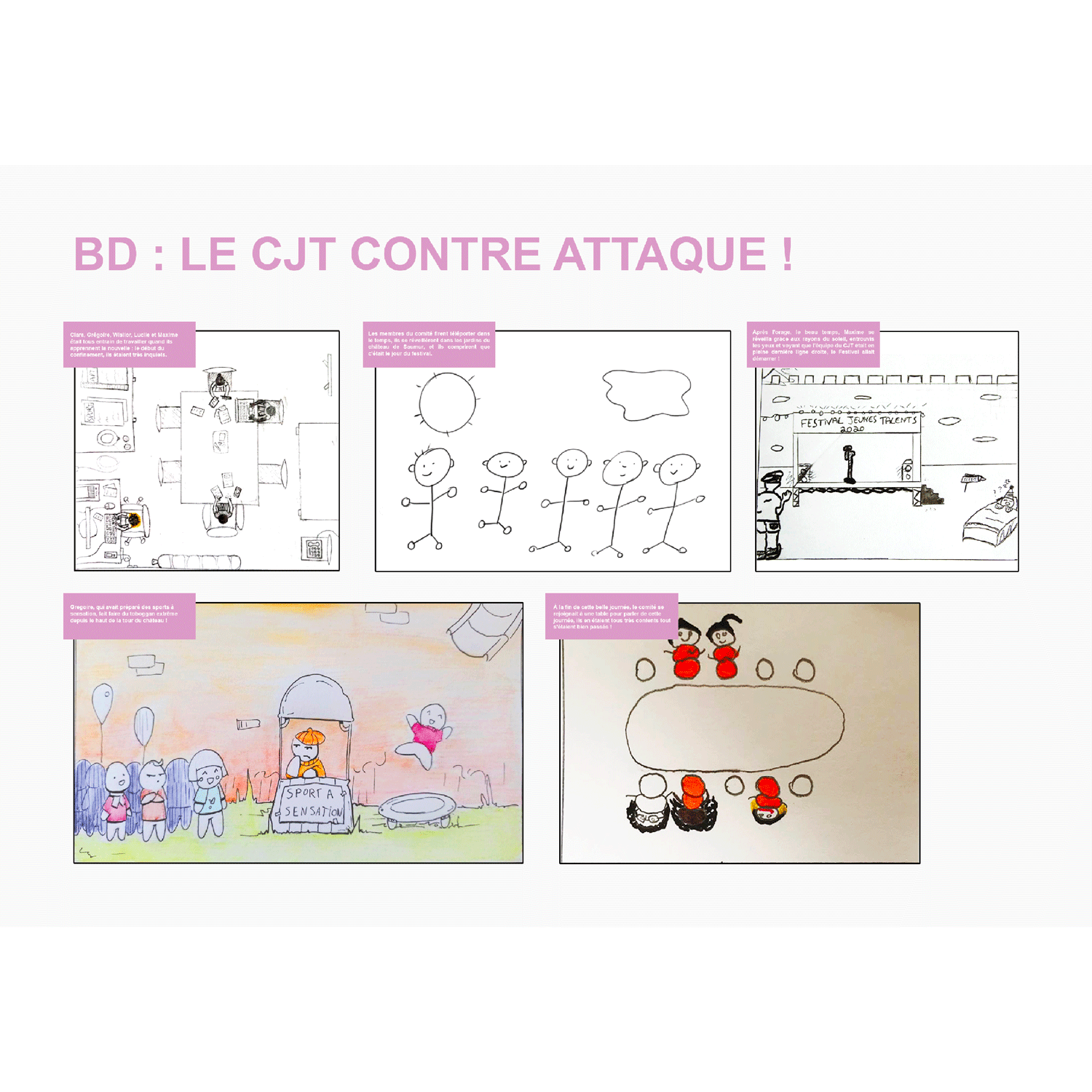 Bande Dessinée réaliser par le Comité Jeunes Talents