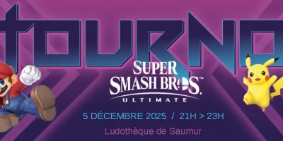 Ludothèque : Soirée Jeux Vidéo et tournoi Super Smash Bros Ultimate le 5 décembre