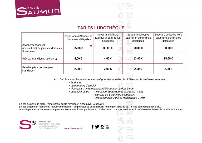 Tarifs
