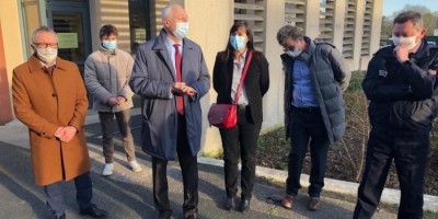 Visite du centre de vaccination pour son ouverture