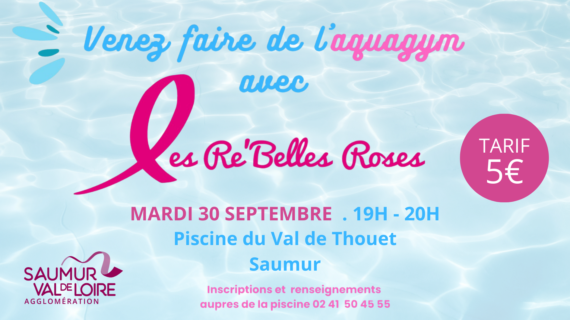 AQUAGYM GÉANT – OCTOBRE ROSE 