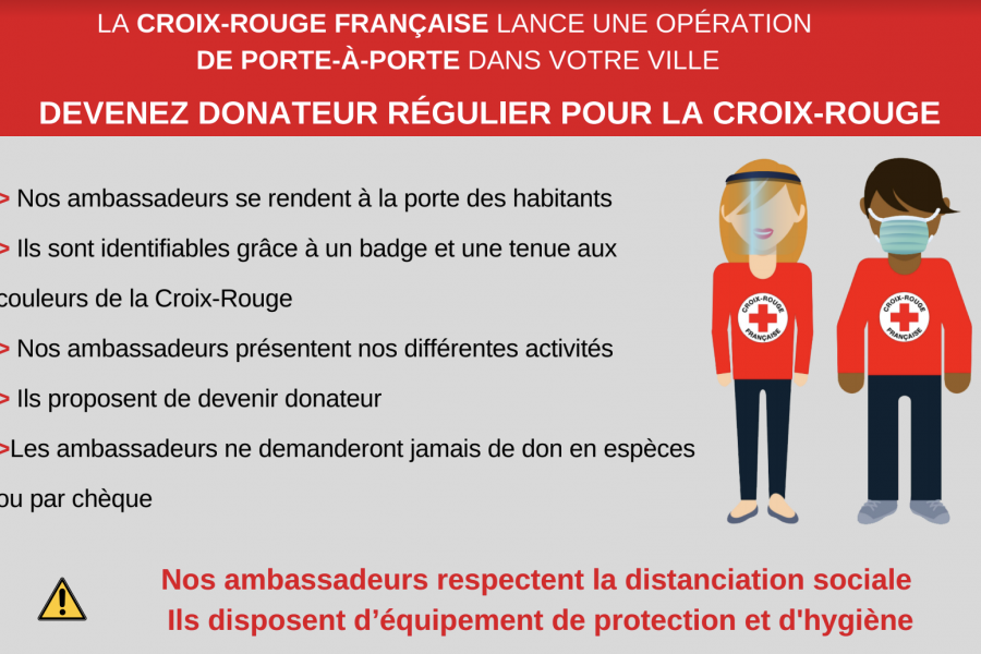 La Croix-Rouge française vient à la rencontre des habitants