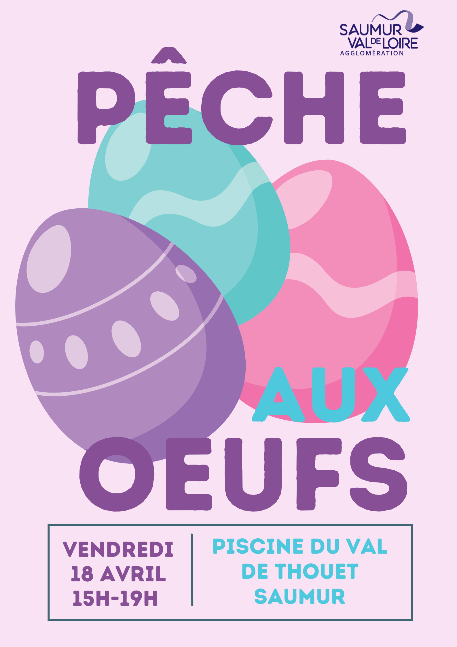 Pêche aux œufs de Pâques à la piscine du Val de Thouet