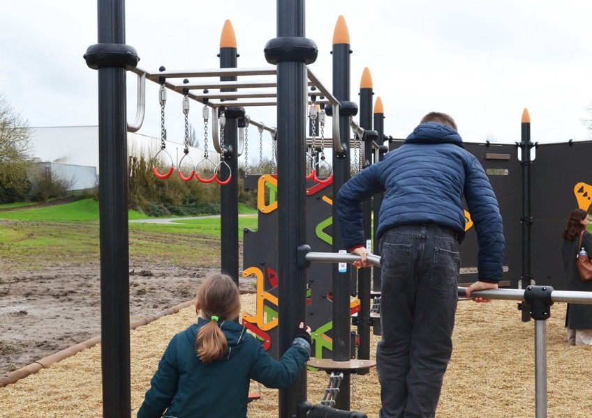 Inauguration du parcours &laquo; Ninja Warrior &raquo;, le projet laur&eacute;at du Budget Participatif 2024