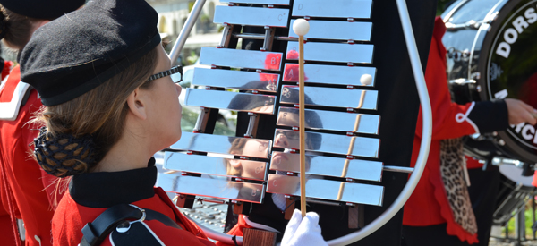 Le Dorset Youth Marching Band à Saumur le 31 mai