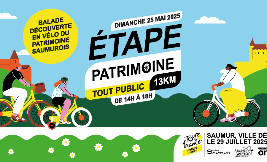 Etape Patrimoine : partez à la découverte du patrimoine saumurois à vélo !