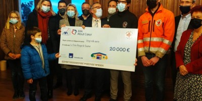 Don à la Croix Rouge Saumur par Axa Atout Cœur 