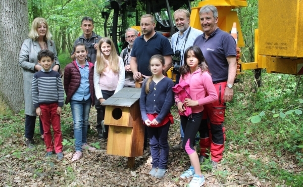 Le Conseil Municipal des Enfants (CME)  poursuit son travail de valorisation des espaces verts dans le bois du Petit Souper
