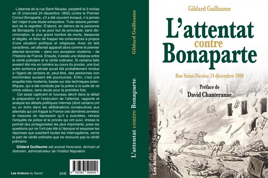 Mercredi 14 décembre 2022 à 18h30 :  Conférence sur l'attentat contre Bonaparte 