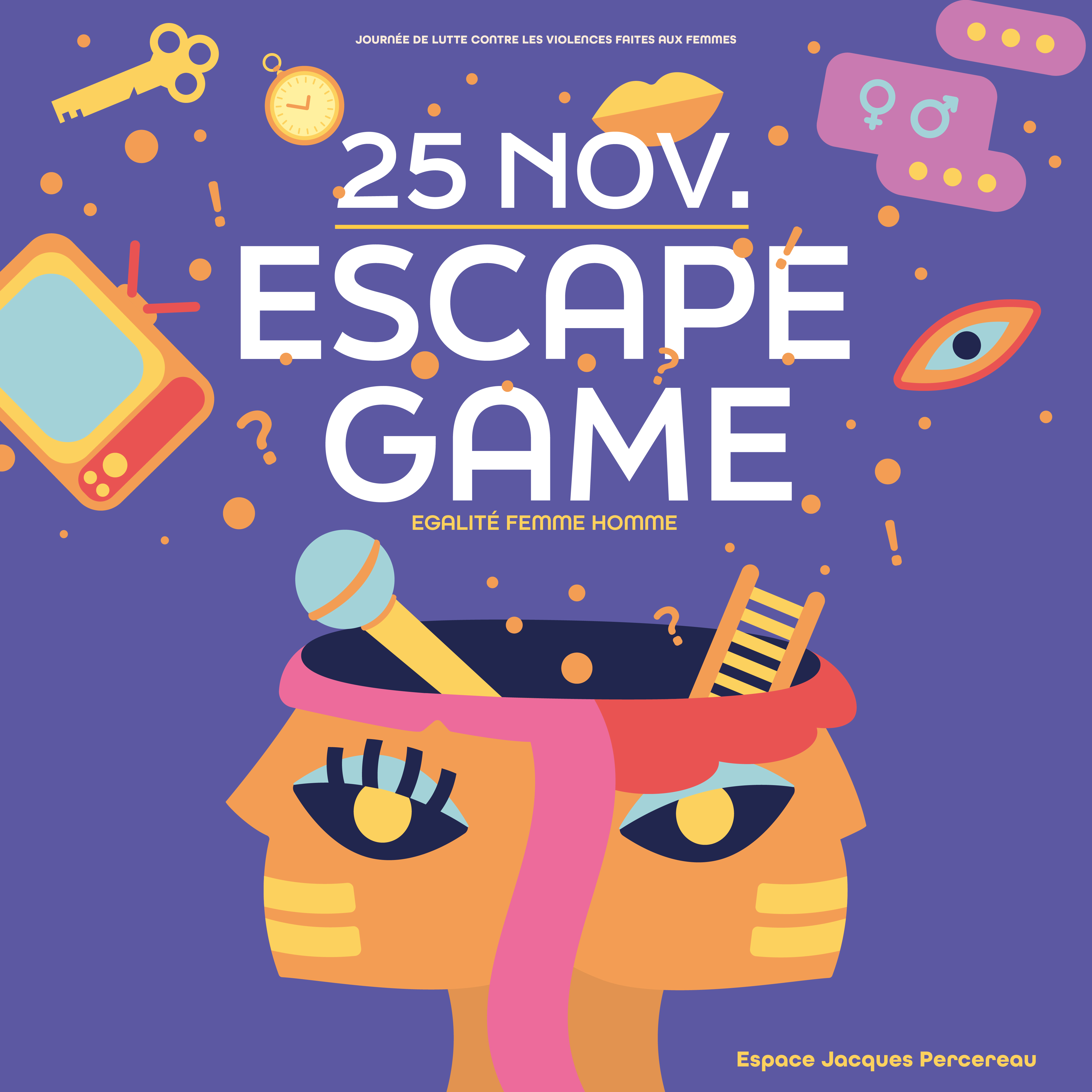 25 novembre : Escape Game sur l’égalité femmes-hommes.