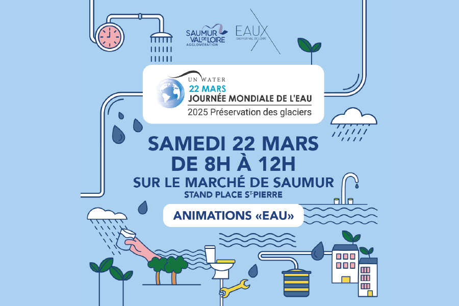 Journée mondiale de l’eau : La SAUR et la Régie Eaux Saumur Val de Loire à votre rencontre