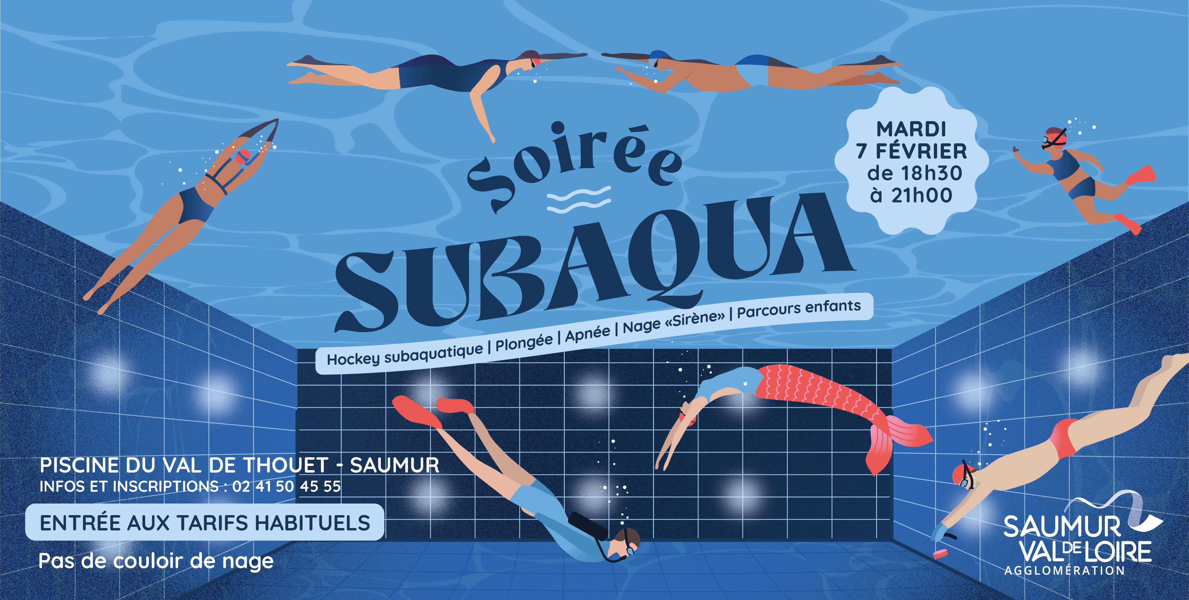 Soirée subaqua à la piscine de Val de Thouet