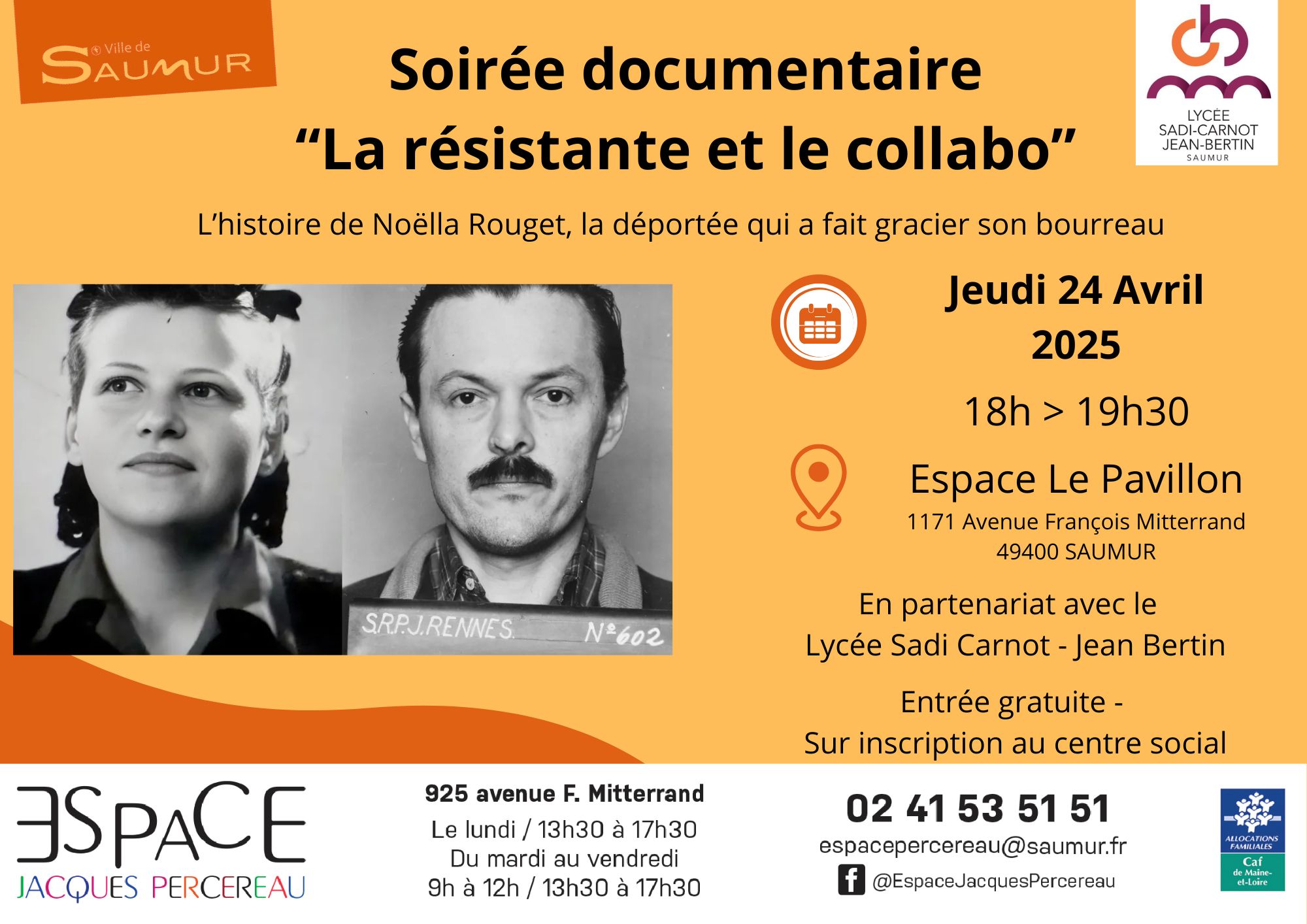 Soirée documentaire à l'Espace Jacques Percereau