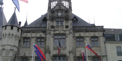 Visite du chantier de restauration de la façade de l'Hôtel de Ville