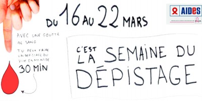 Le jeudi 19 mars à Saumur, AIDES 49 propose un dépistage gratuit et confidentiel