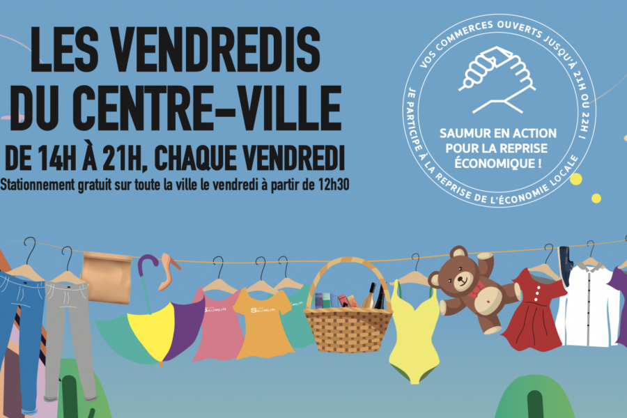 Les Vendredis du Centre-Ville :  animations et stationnement gratuit