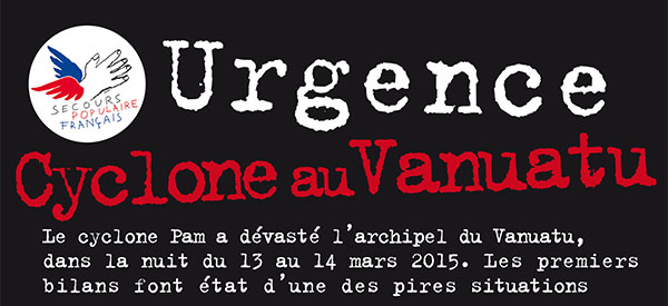 Urgence Vanuatu : appel à la solidarité