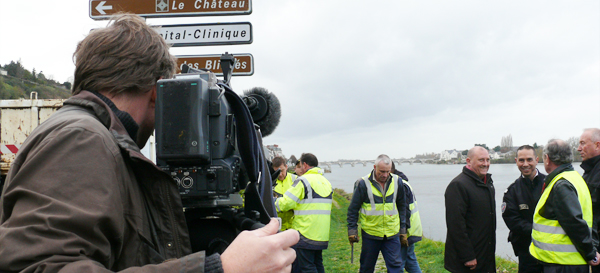 Saumur parée pour les grandes crues