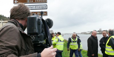 Saumur parée pour les grandes crues