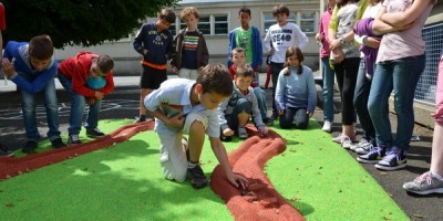 Un billodrome à l'école du Dolmen