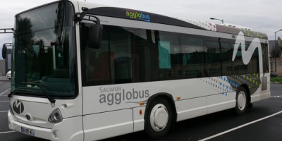 Un couloir de bus, pont Fouchard à Saumur