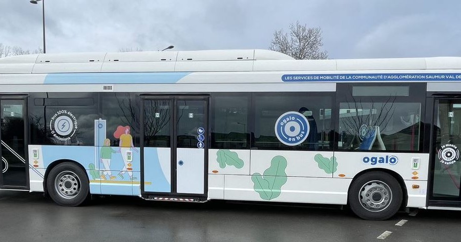 Des bus électriques en centre-ville de Saumur