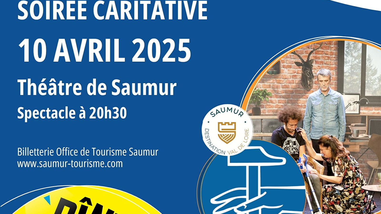 Représentation théâtrale caritative : "dîner de famille"