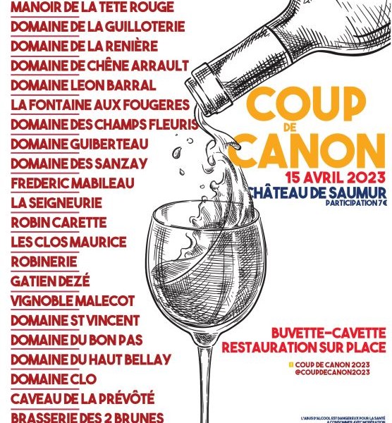 1ère édition de “Coup de Canon” au Château de Saumur le 15 avril
