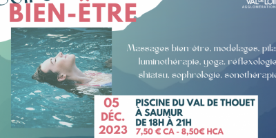 Plongez dans la détente lors d’une SOIRÉE BIEN-ÊTRE à la piscine du Val de Thouet