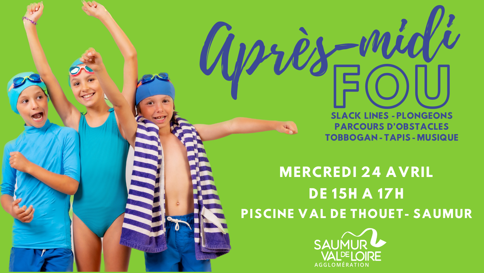 "Après-midi Fou" à la Piscine du Val de Thouet