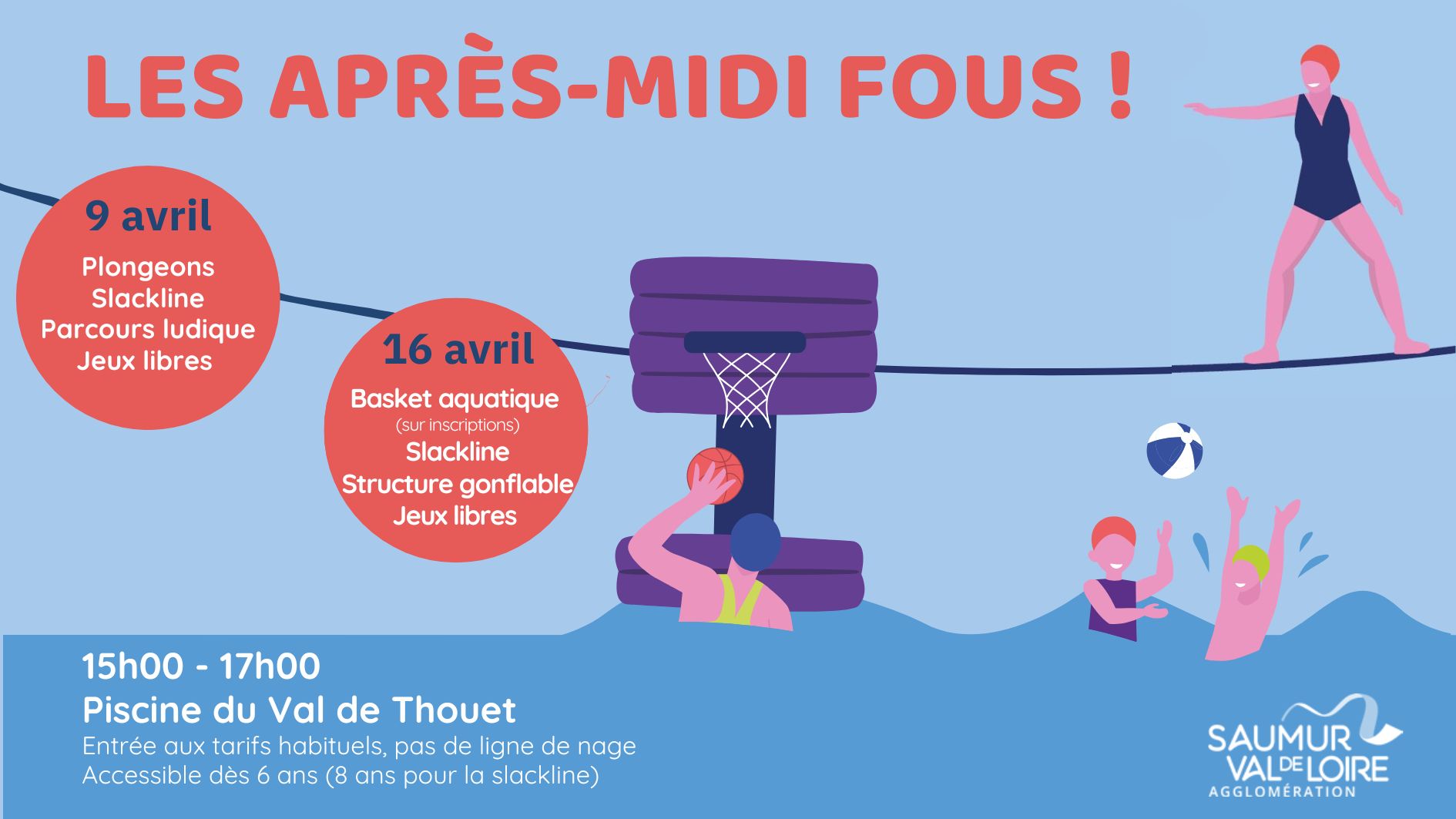 Après-Midi Fou à la piscine du Val de Thouet