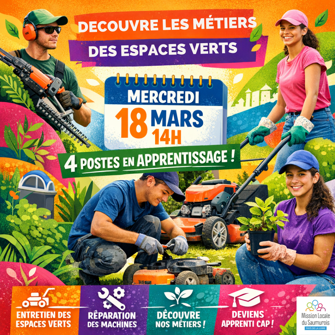 D&eacute;couverte des m&eacute;tiers des espaces verts &agrave; Saumur