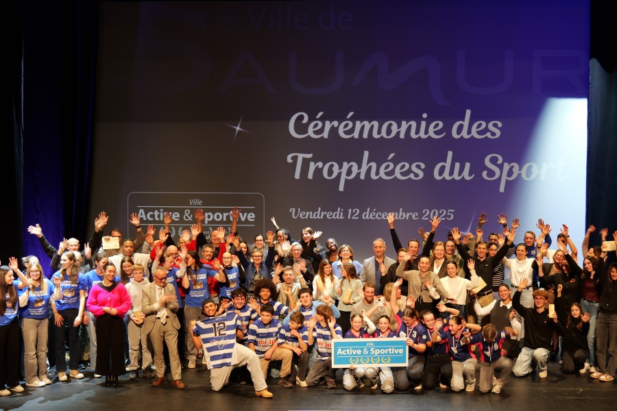 Saumur c&eacute;l&egrave;bre ses champions lors de la C&eacute;r&eacute;monie des Troph&eacute;es du Sport 2025