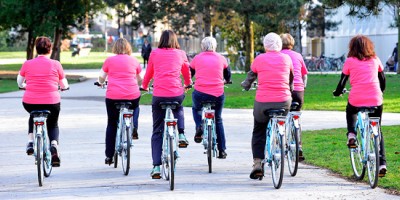 A vélo contre le cancer.