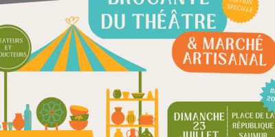 BROCANTE DU THEATRE : Édition spéciale marché artisanal le dimanche 23 juillet 2023