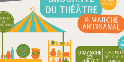 BROCANTE DU THEATRE : édition spéciale marché artisanal le dimanche 23 juillet 2023