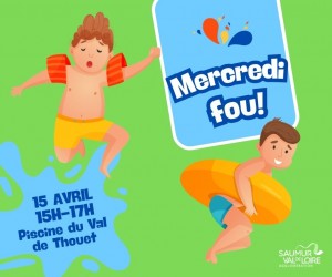 Mercredi fou &agrave; la piscine du Val de Thouet