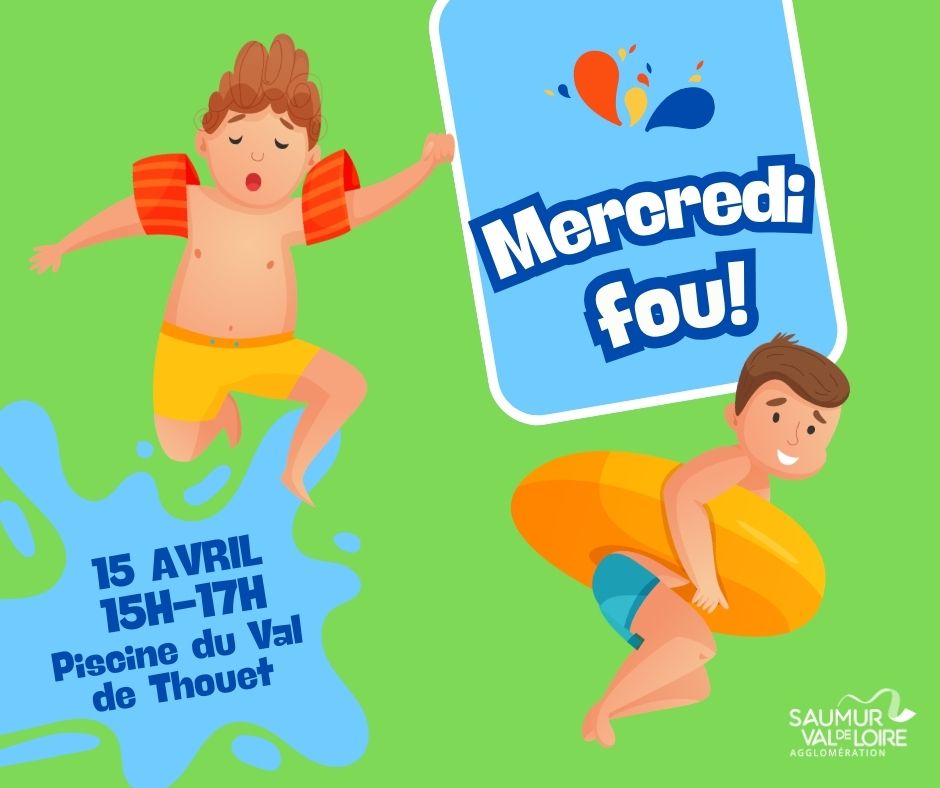 Mercredi fou &agrave; la piscine du Val de Thouet