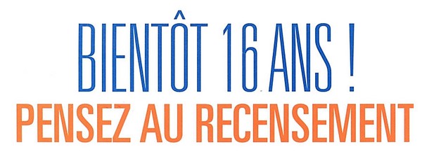 Info recensement et Journée défense et citoyenneté