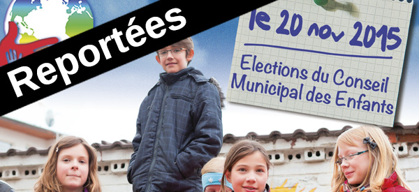 Report des élections du Conseil Municipal des Enfants