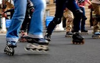 En piste pour le roller à Saumur