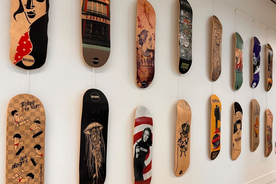 Exposition « NOUVEAUX FORMATS !» de Bizarre skateboards : à découvrir dans Le Hall du 4 décembre 2023 au 4 février 2024