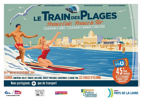 Le Train des Plages met Saumur au bord de l'Atlantique