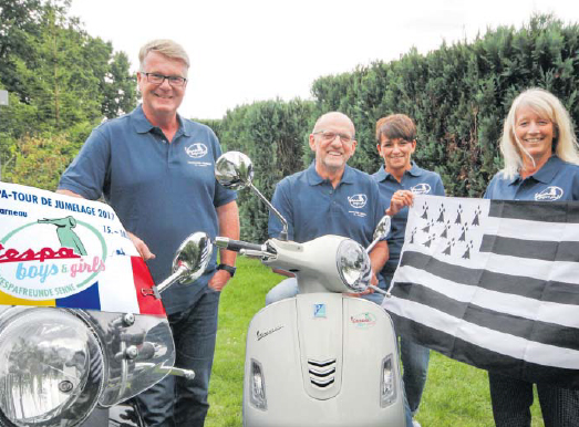 De l'Allemagne à la France en Vespa