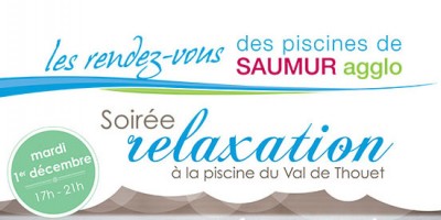 Mardi 1er décembre, la soirée sera zen à la piscine du Val de Thouet